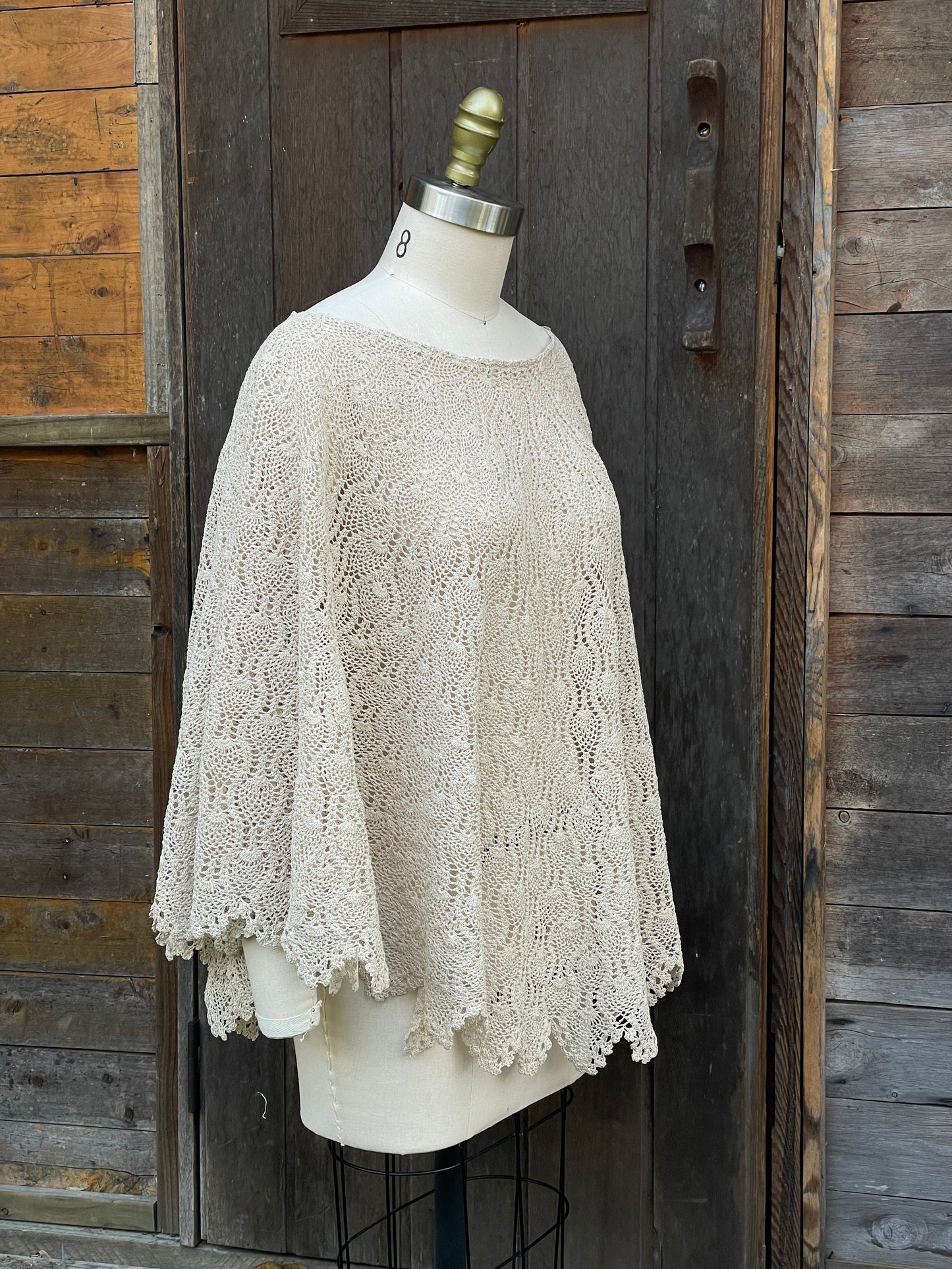 Donna Hand Crochet Poncho