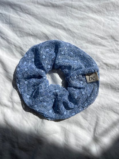 Classic Blue Lace Scrunchie