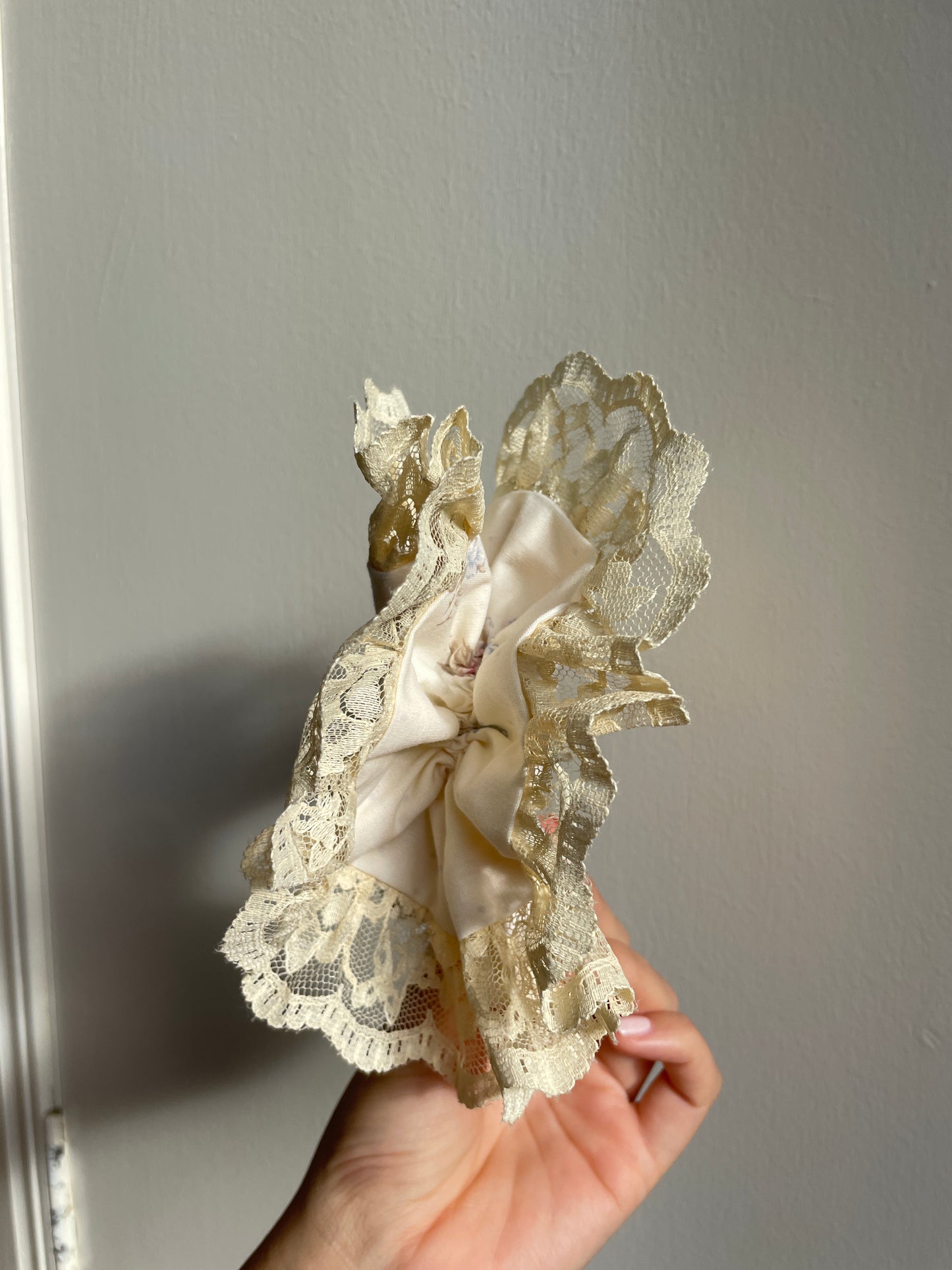 Soft Sunshine Floral Scrunchie